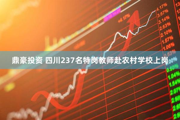 鼎豪投资 四川237名特岗教师赴农村学校上岗